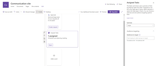 Add Adaptive Card To Your Viva Connection Dashboard